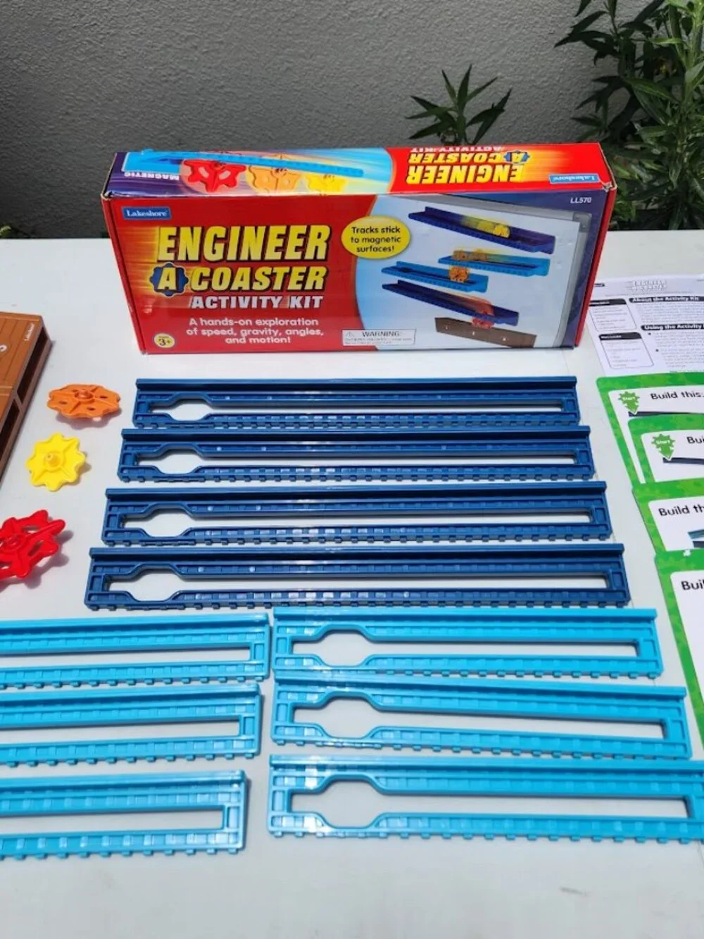 Lakeshore Engineer-A-Coaster Activity Kit LL570 Roller Coaster STEM Toy Magnetic